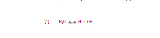 水中氫離子反應方程式